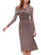Midi Dress Brown