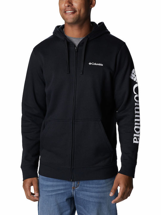 Columbia Herren Sweatshirt Jacke mit Kapuze Schwarz