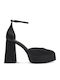 Anatomic Black Heels with Strap