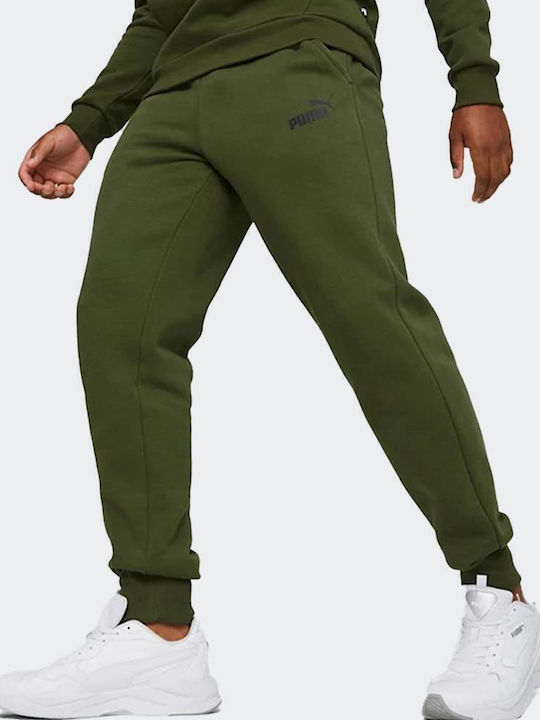 PUMA Παντελόνι Φόρμας με Λάστιχο Χακί
