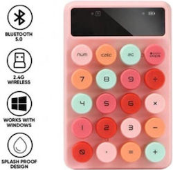 Alcatroz Jellybean Num A3 Kabellos Bluetooth Zifferntastatur Crayon Pink