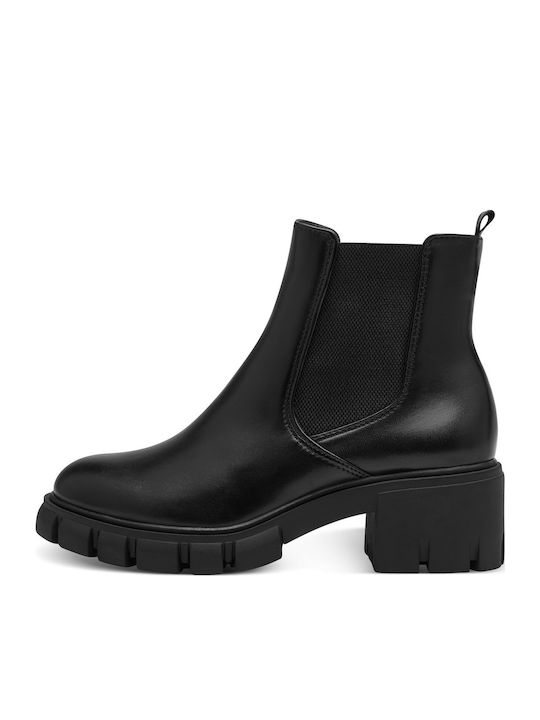 Schwarze Boots Mit Absatz Chelsea Boots Schwarze Stiefeletten