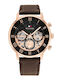 Tommy Hilfiger Legend Ανδρικό Ρολόι 44mm Μπαταρίας με Καφέ Δερμάτινο Λουράκι