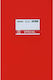 Typotrust Notebook Ruled B5 50 Sheets Red 1pcs