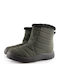 Stiefeletten Damen mit Pelz Khaki