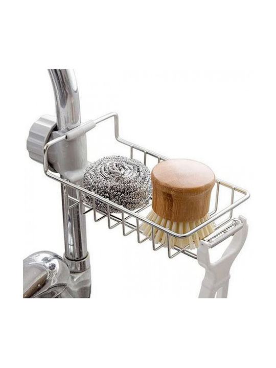 Sponge Holder from Metal in Silver Color