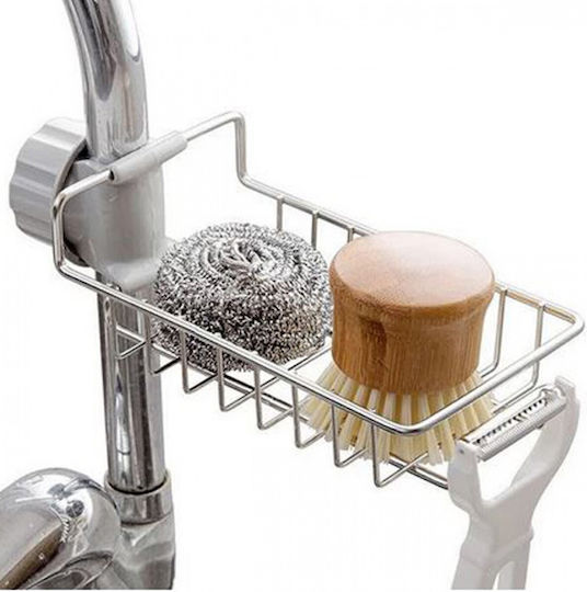 Schwamm-Halter Aus Metallisch Silber
