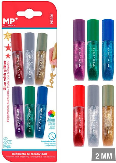 Madrid Papel Purple Glitter Glue 6gr