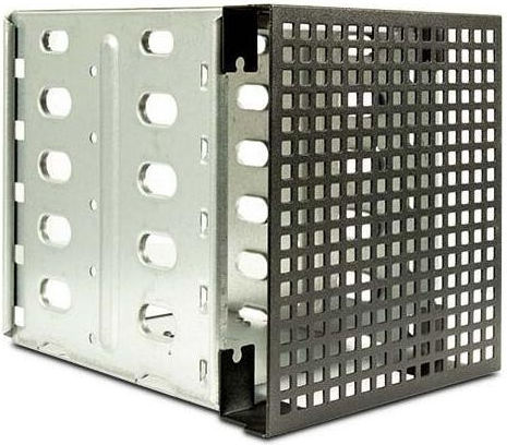 Inter-Tech Rahmen für Festplatten 5,25" / 5x3,5" 19" Schwarz