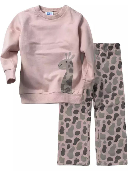Kinder-Set mit Leggings Winter 2Stück Rosa