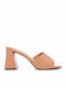 Mules with Chunky High Heel in Pink Color