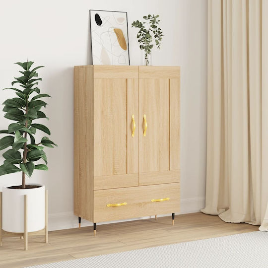 Wohnzimmerschrank aus Spanplatte Beige 69,5x31x115 cm