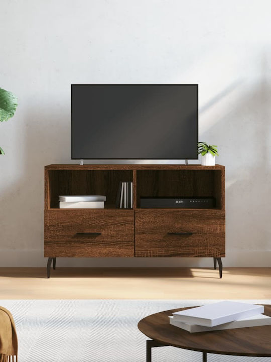 Particle Board TV Furniture with Drawers Walnut...