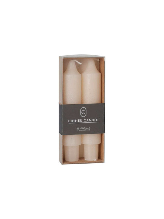 Scented Candle Taper Ecru 2pcs