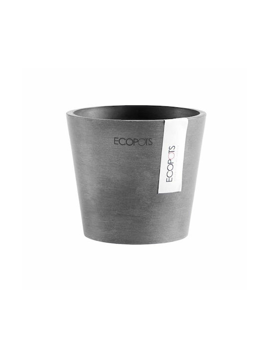 Ecopots Amsterdam Mini Γλάστρα Πλαστική Γκρι 10...