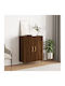 Sideboard Wooden Brown Oak 69.5x34x90cm