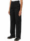 Women's Fabric Trousers Black