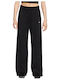 Sportswear Essentials Damen Stoff Hose in Weiter Linie Schwarz