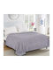Silk Fashion Κουβέρτα Fleece Μονή 160x220εκ. Γκρι
