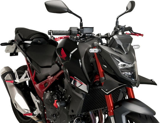 Puig Μπροστά Πλαϊνό Πλαστικό Μοτοσυκλέτας για Honda Hornet Μαύρο
