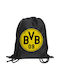Koupakoupa Borussia Dortmund Geantă Înapoi Sala de sport Negru