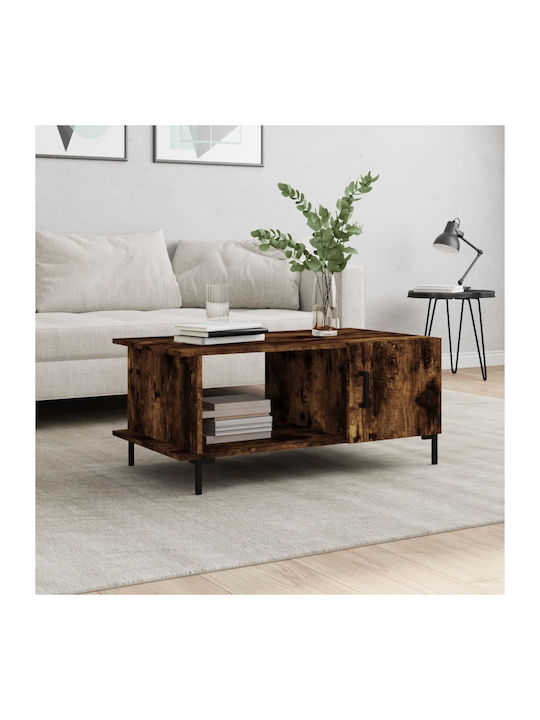 Rectangular Wooden Coffee Table Walnut L90xW50x...