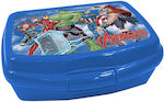 HOMie Avengers Kids Lunch Plastic Box 0.6lt Blue L12xW5xH6cm