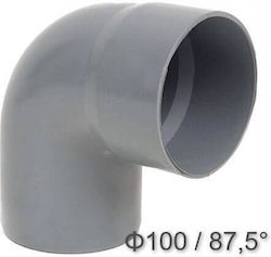 Palaplast Γωνία Σωλήνα PVC Αρσενικό/Θηλυκό 100mm 7211/0100