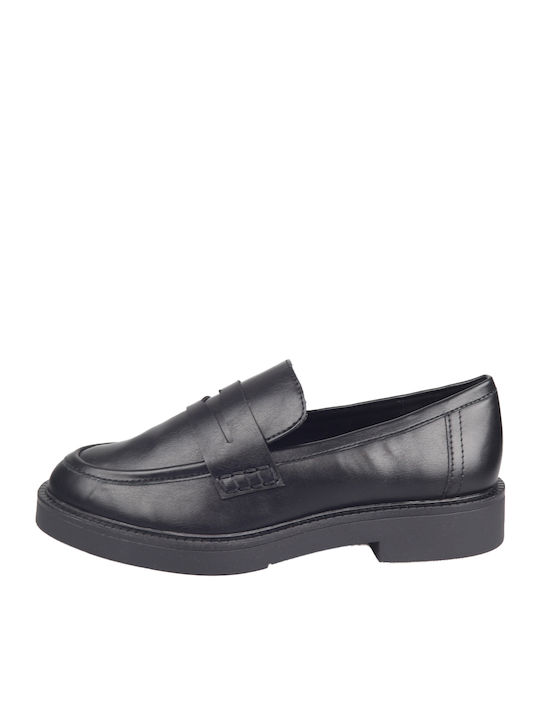 Marco Tozzi Γυναικεία Loafers σε Μαύρο Χρώμα