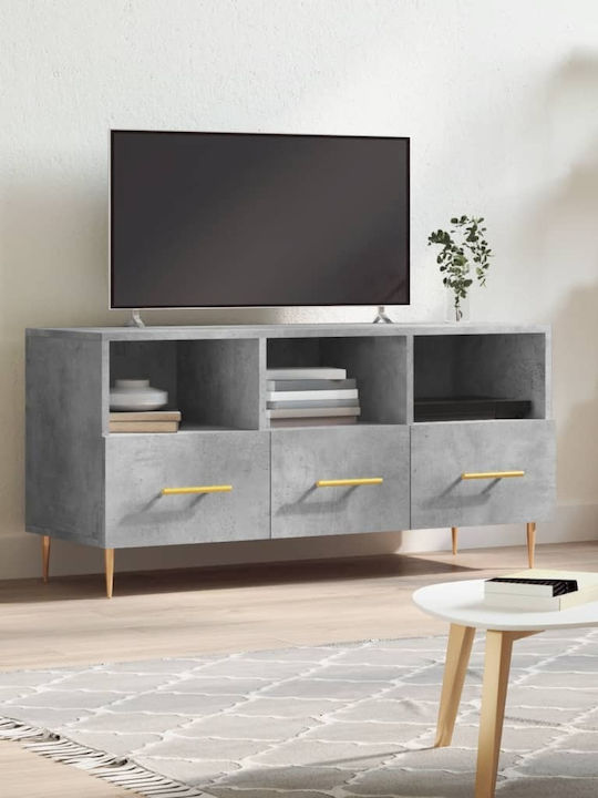 Particle Board TV Furniture with Drawers Gray L...