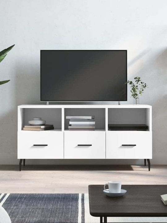Έπιπλο Τηλεόρασης Λευκό Μ102xΠ36xΥ50cm