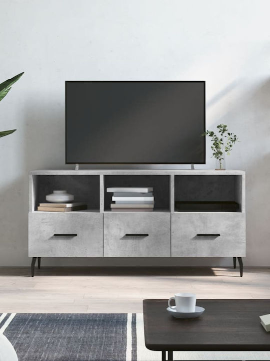 Particle Board TV Furniture with Drawers Gray L102xW36xH50cm