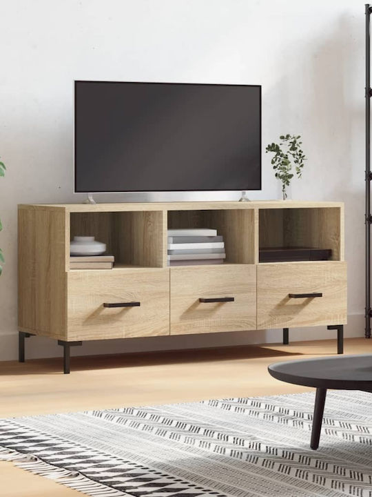 TV Stand Wooden Beige L102xW36xH50cm