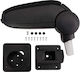 vidaXL Car Armrest for Citroen C4 Black