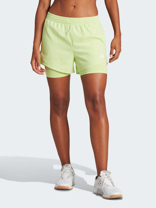 adidas HIIT HEAT.RDY Two-in-One Shorts 'Wonder Silver' - IL9277