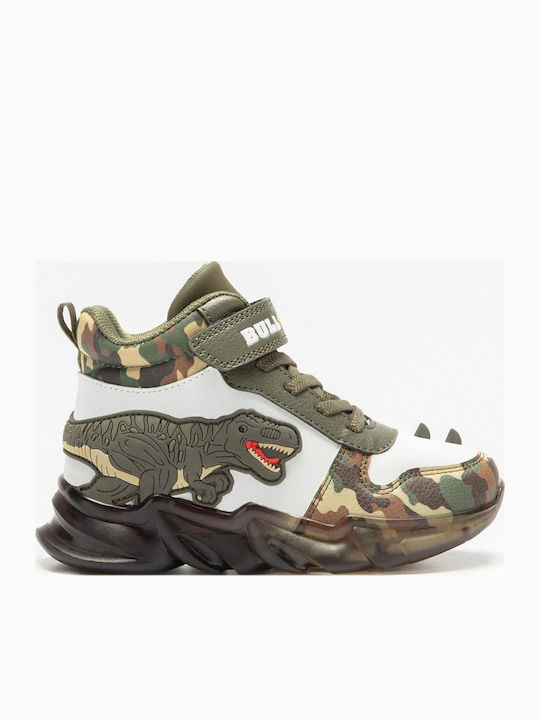 Παιδικά Sneakers με Σκρατς & Φωτάκια Πράσινα