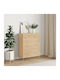 Wooden Chest of Drawers with 3 Drawers 69.5x34x90cm