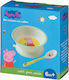Petit Jour Paris Baby Food Container Set Peppa Pig made of Melamine White 2pcs 52-702/10