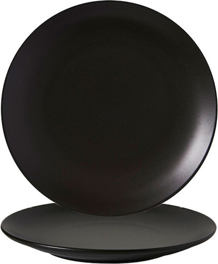 Güral Porselen Bodrum Πιάτο Ρηχό από Πορσελάνη Matt Black με Διάμετρο 27cm Güral Porselen Bodrum Πιάτο Ρηχό από Πορσελάνη Matt Black με Διάμετρο 27cm