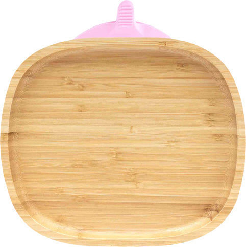 Eco Rascals Kinderteller aus Bambus Rosa