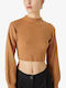 24 Colours 24Colors Women's Long Sleeve Pullover Beige