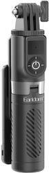 Earldom ET-ZP26 Selfie Stick με Bluetooth / Τηλεχειριστήριο Μαύρο ET-ZP26
