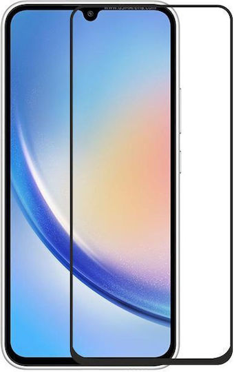 5G 5D 0.3mm Adeziv complet Full Face Tempered Glass Negru (Galaxy A34)