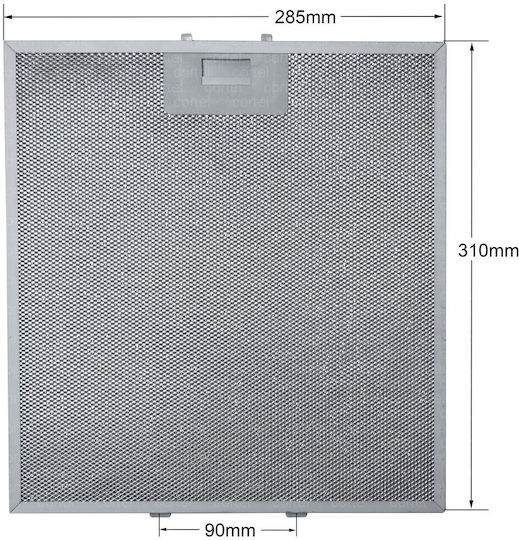 Electrolux Ersatz Metall-Filter Dunstabzugshaube Kompatibel mit AEG / Electrolux 28.5x31cm