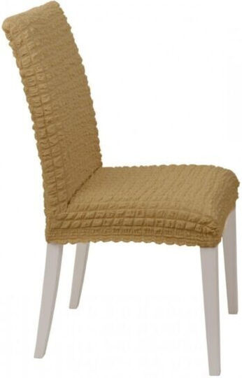 SpitiBazaar Еластичен Калъф За стол Бежов 6бр SB-42