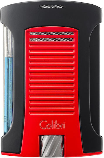 Colibri Αντιανεμικός Αναπτήρας Φλόγας Τύπου Jet σε Κόκκινο χρώμα