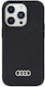Audi Back Cover Silicon / Plastic Negru (iPhone 14 Pro)