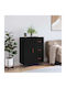 Wooden Buffet with Drawers Black L69.5xW34xH90cm