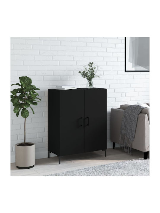 Wooden Buffet Black L69.5xW34xH90cm