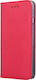 Smart Magnet Back Cover Plastic / Silicon Roșu (Moto G13)